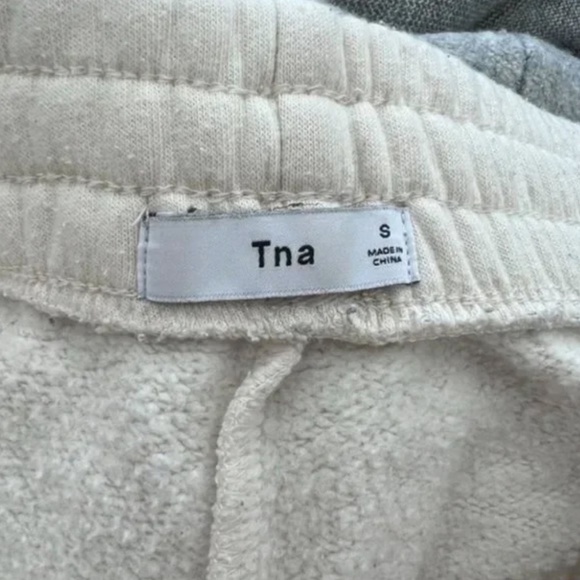 Cream The Iconic Stripe Racer Aritzia Tna Sweatpants [Small] - Picture 5 of 6